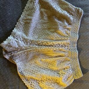 Rue21 Ivory Lace High Waist Shorts